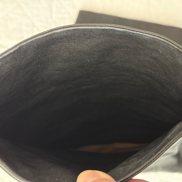 Authentic MICHAEL KORS FLEUR Black Leather Designer Convertible Tall - Picture 12 of 13